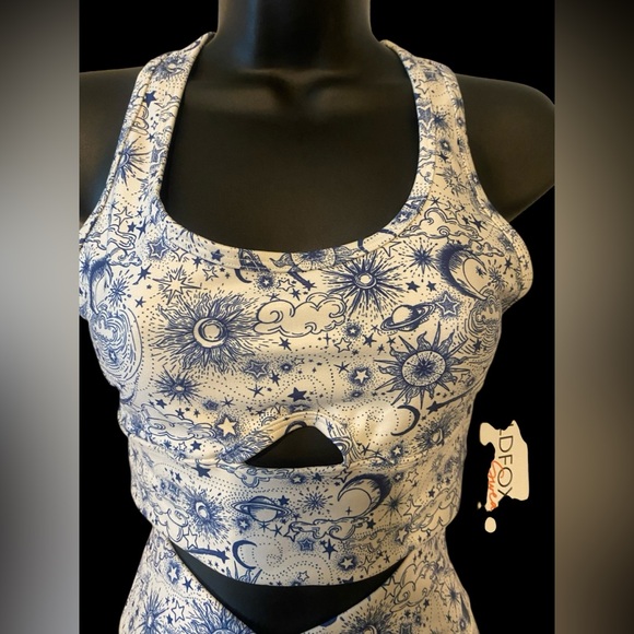 Wildfox | Wildfox athleisure Cosmic Blue Sports Bra and Leggings Set NWT S / XS - Picture 5 of 11